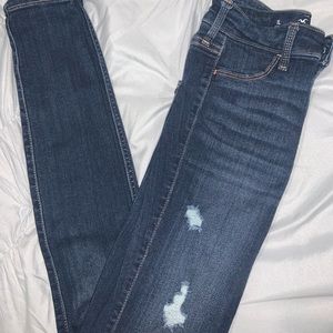 hollister jean leggings dark wash